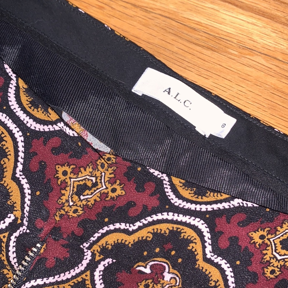 ALC Silk Felix Printed Wide Leg Pants - Picture 3 of 6